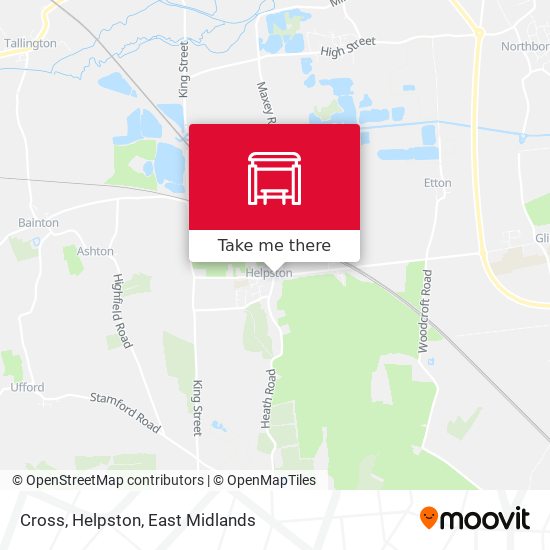 Cross, Helpston map
