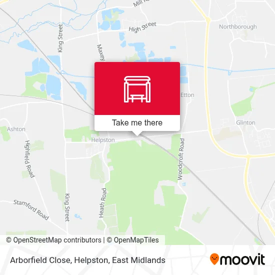 Arborfield Close, Helpston map