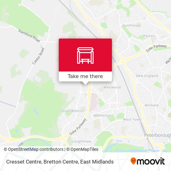 Cresset Centre, Bretton Centre map