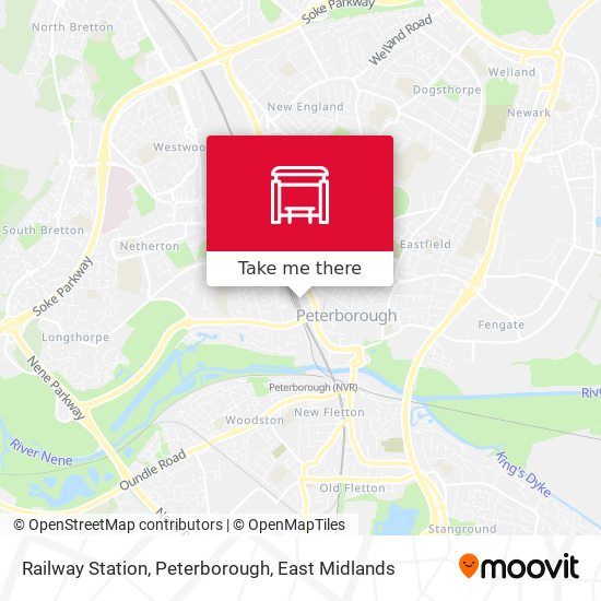 Railway Station, Peterborough map