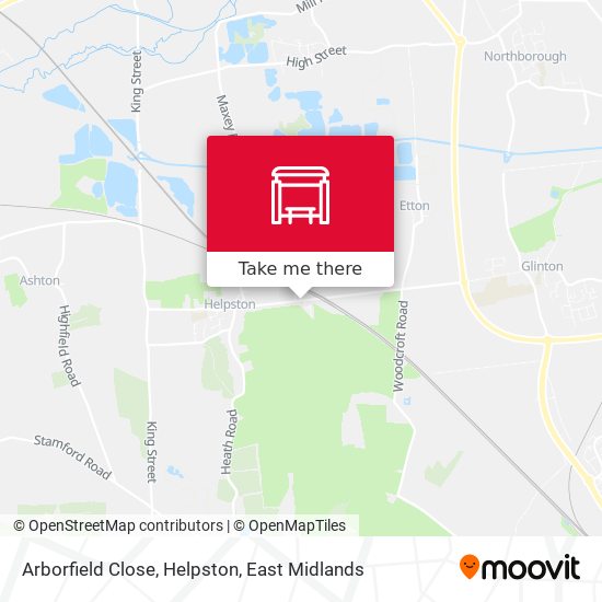 Arborfield Close, Helpston map