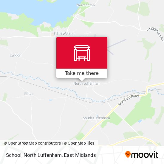 School, North Luffenham map