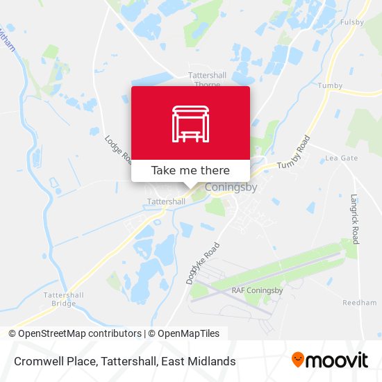 Cromwell Place, Tattershall map