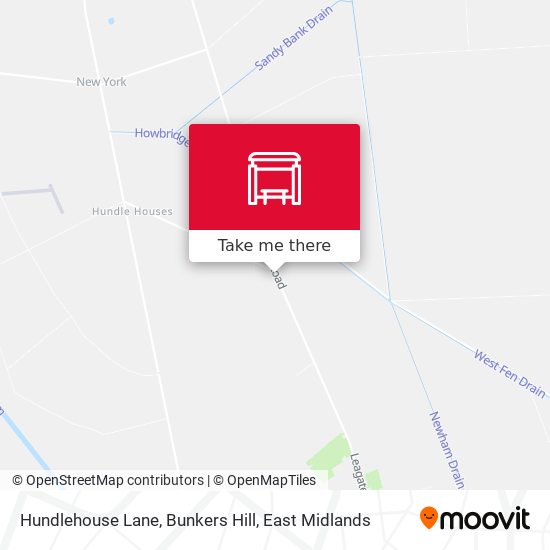 Hundlehouse Lane, Bunkers Hill map