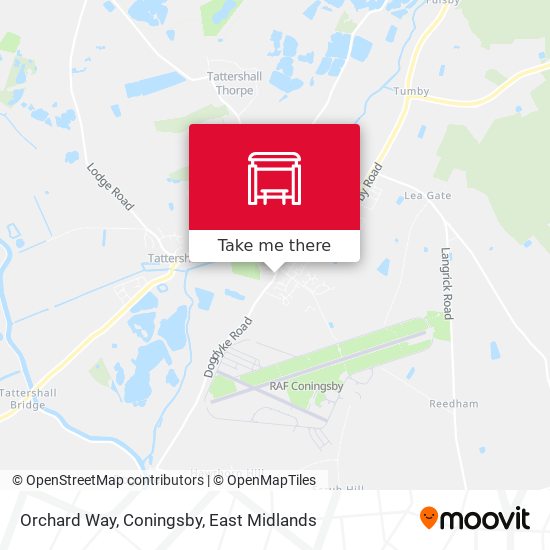 Orchard Way, Coningsby map