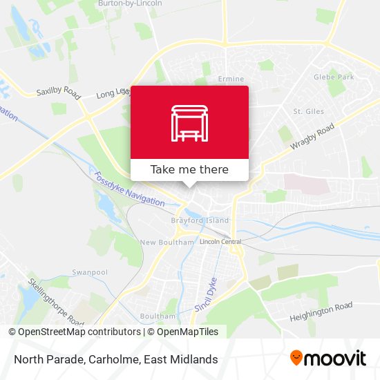 North Parade, Carholme map