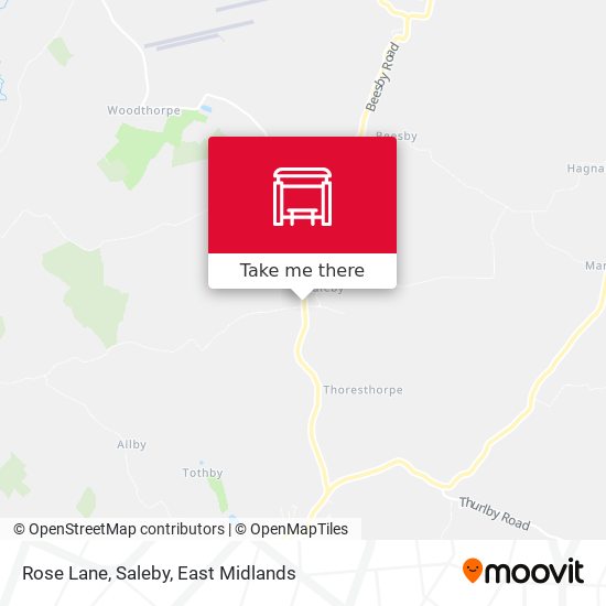 Rose Lane, Saleby map