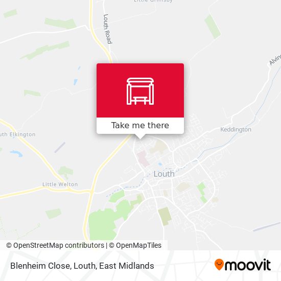 Blenheim Close, Louth map