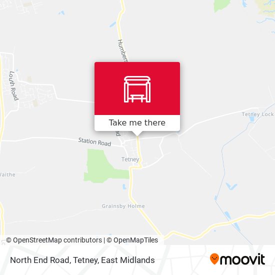 North End Road, Tetney map