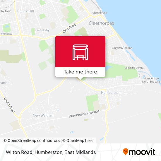 Wilton Road, Humberston map
