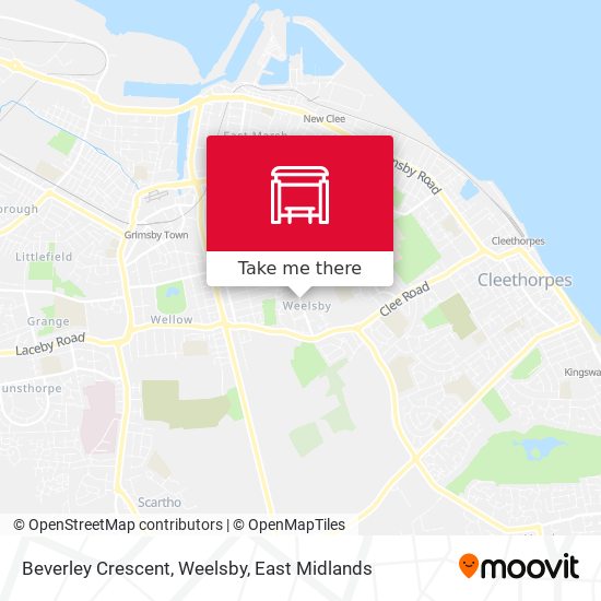 Beverley Crescent, Weelsby map