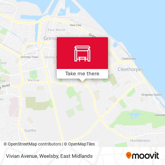 Vivian Avenue, Weelsby map