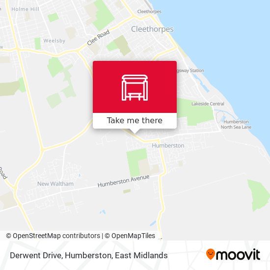 Derwent Drive, Humberston map