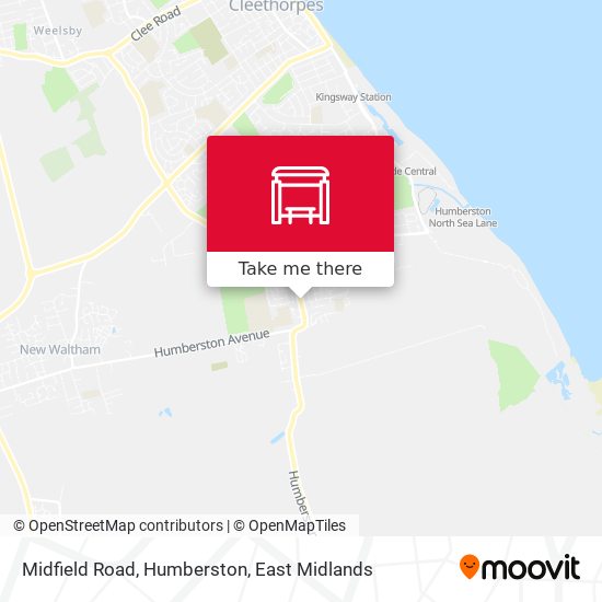 Midfield Road, Humberston map