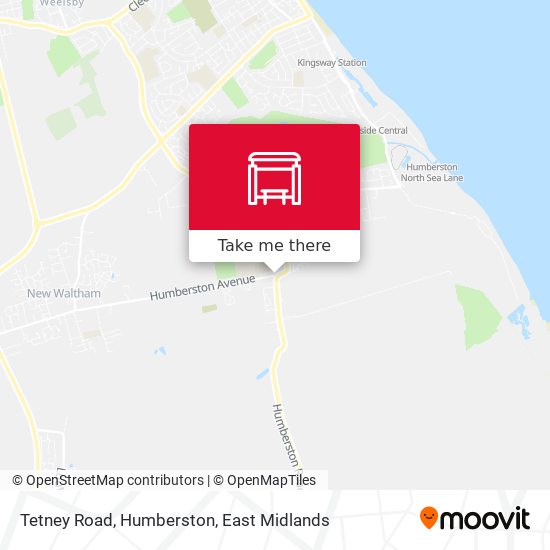 Tetney Road, Humberston map