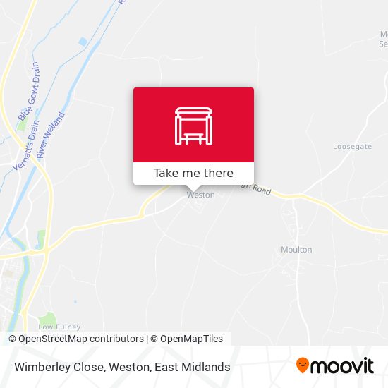 Wimberley Close, Weston map