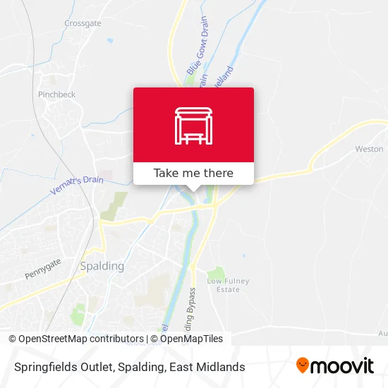Springfields Outlet, Spalding map
