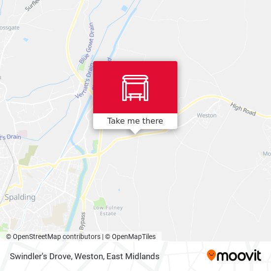 Swindler's Drove, Weston map