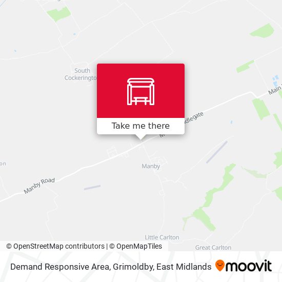 Demand Responsive Area, Grimoldby map