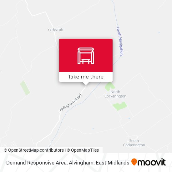 Demand Responsive Area, Alvingham map