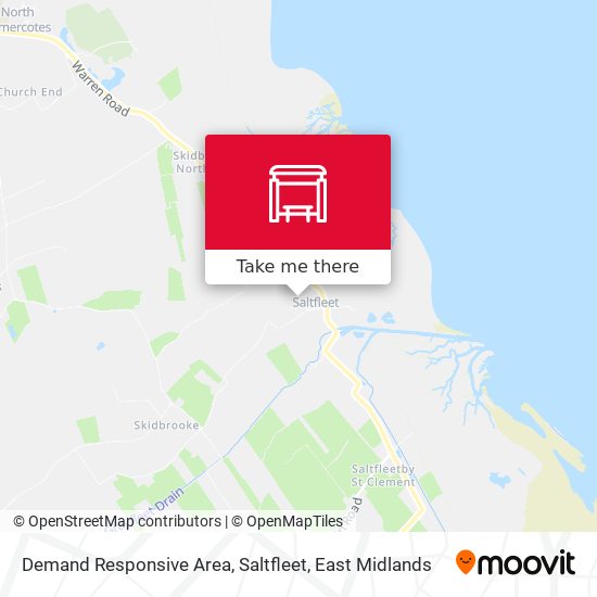 Demand Responsive Area, Saltfleet map