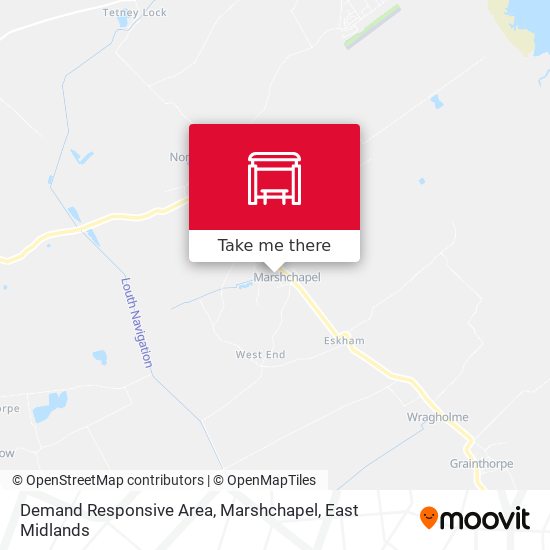 Demand Responsive Area, Marshchapel map