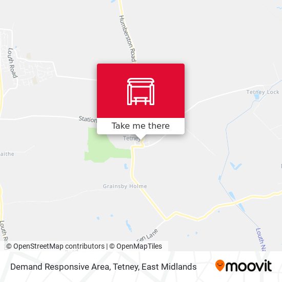 Demand Responsive Area, Tetney map