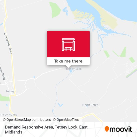 Demand Responsive Area, Tetney Lock map