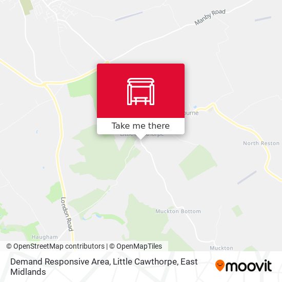 Demand Responsive Area, Little Cawthorpe map