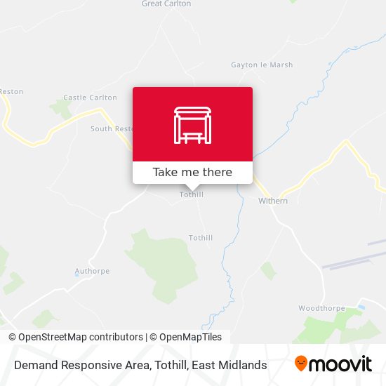 Demand Responsive Area, Tothill map