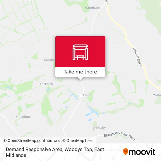 Demand Responsive Area, Woodys Top map