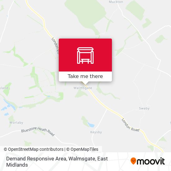 Demand Responsive Area, Walmsgate map
