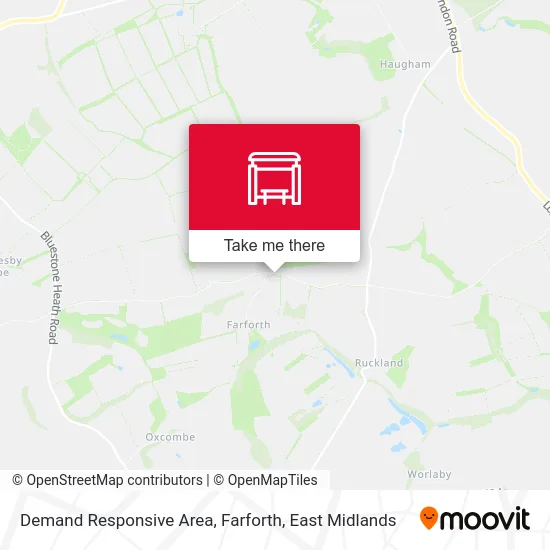 Demand Responsive Area, Farforth map