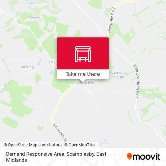 Demand Responsive Area, Scamblesby map