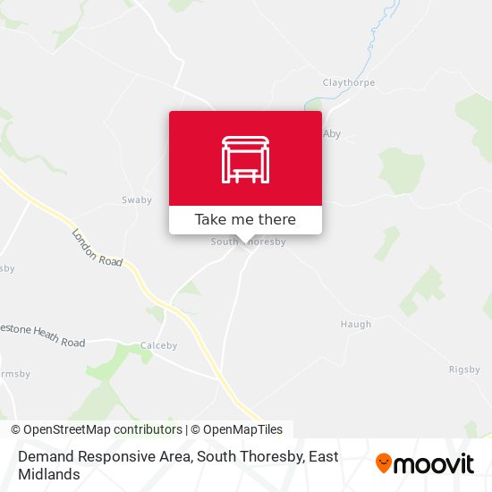 Demand Responsive Area, South Thoresby map