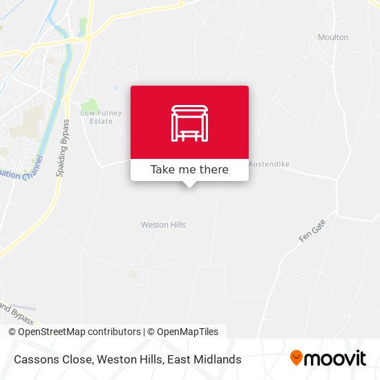 Cassons Close, Weston Hills map