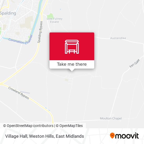 Village Hall, Weston Hills map