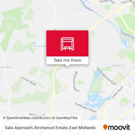 Salix Approach, Birchwood Estate map