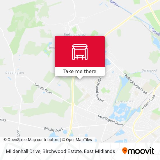 Mildenhall Drive, Birchwood Estate map