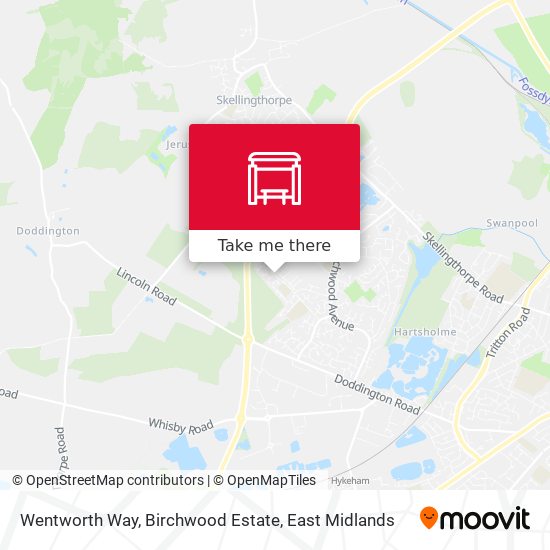 Wentworth Way, Birchwood Estate map