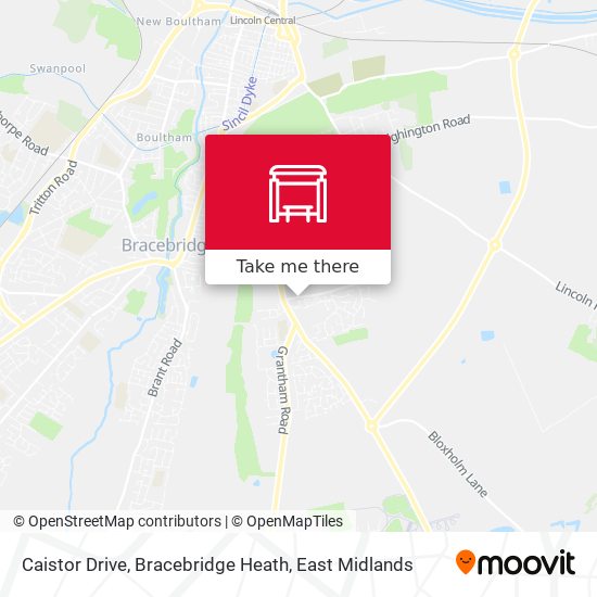 Caistor Drive, Bracebridge Heath map