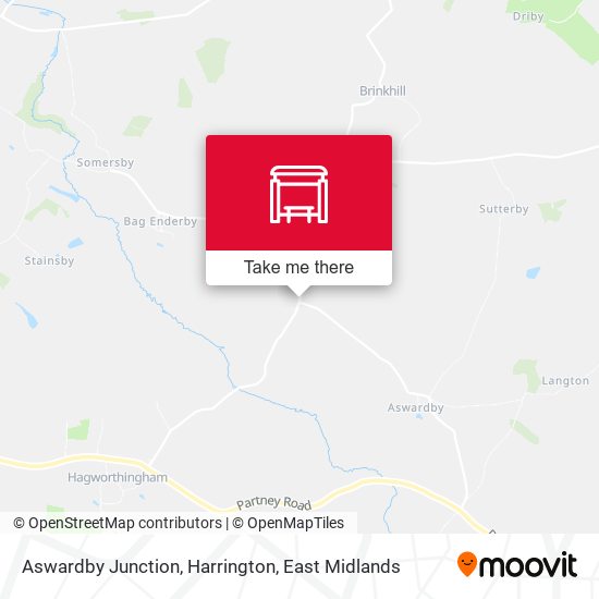 Aswardby Junction, Harrington map