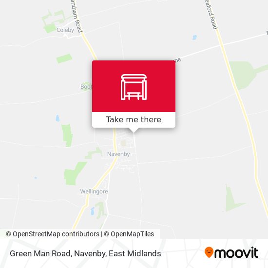 Green Man Road, Navenby map