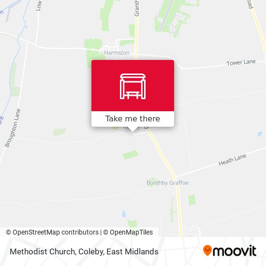 Methodist Church, Coleby map