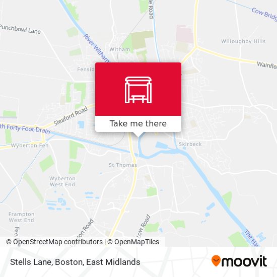 Stells Lane, Boston map