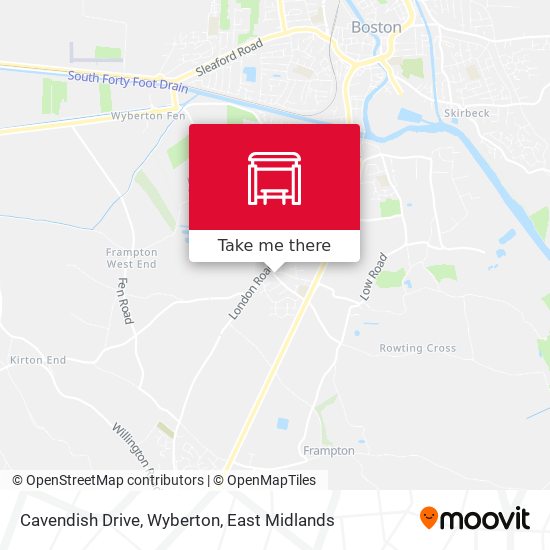 Cavendish Drive, Wyberton map