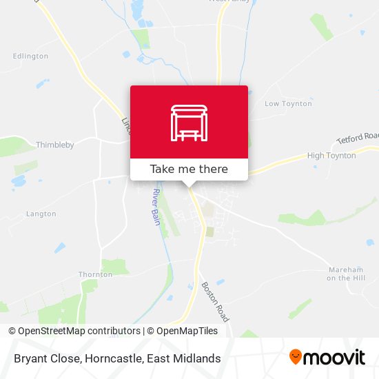 Bryant Close, Horncastle map