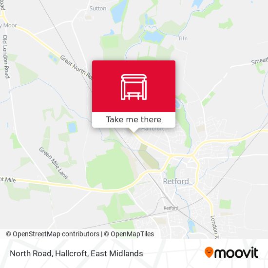 North Road, Hallcroft map