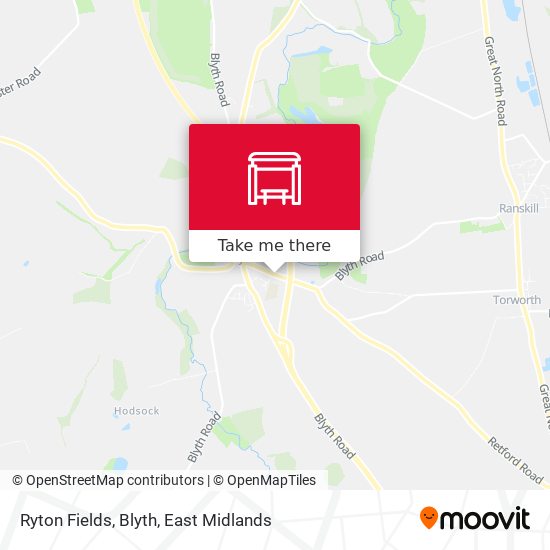 Ryton Fields, Blyth map