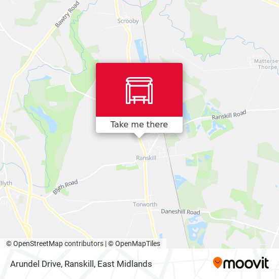 Arundel Drive, Ranskill map